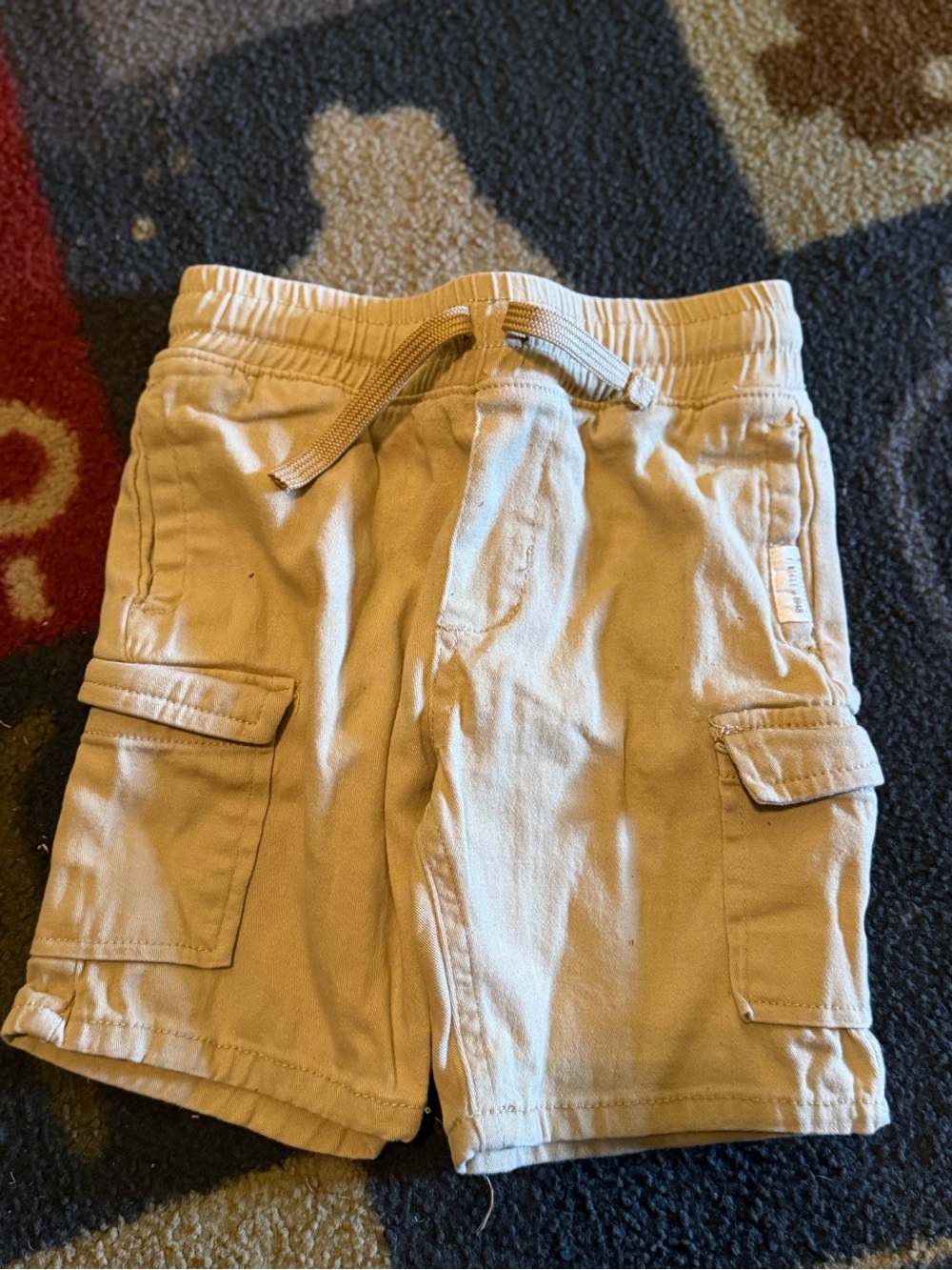 Weatherproof Boys' Khaki Cargo Drawstring Shorts